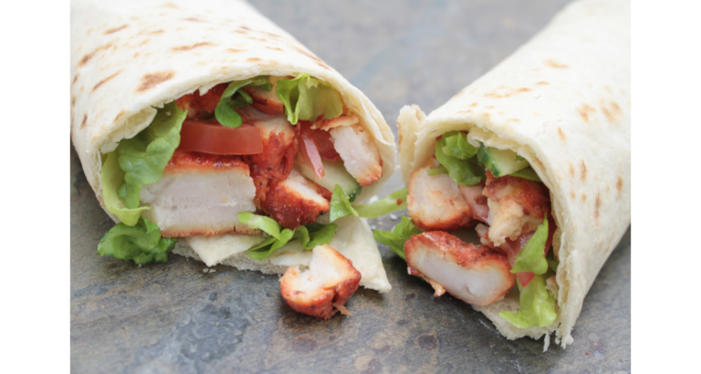 chicken snack wrap.Quick chicken meals