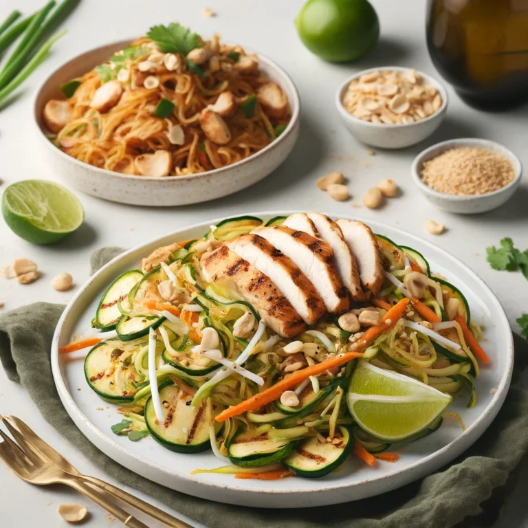 Chicken Pad Thai is a hearty dish