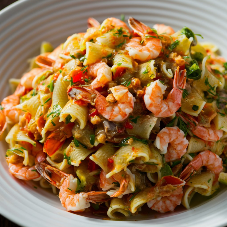 Crab and Shrimp Pasta Salad